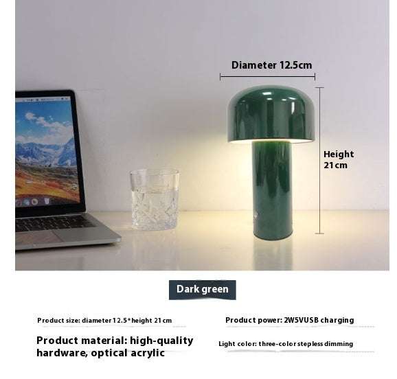 Designer Mushroom Table Lamp Modern Ambient Lighting strong for rooms 