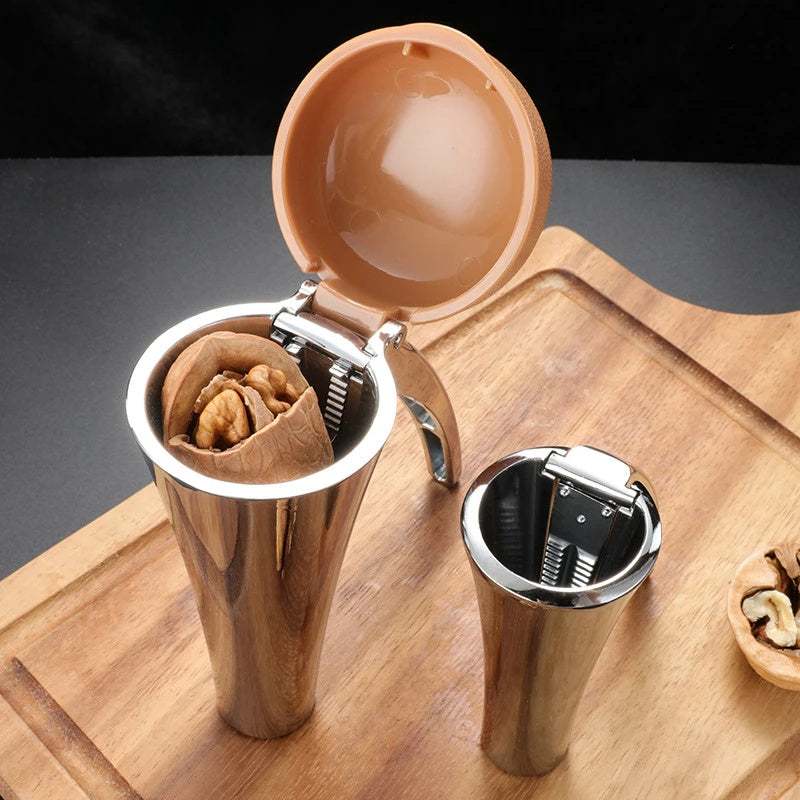 Zinc Alloy Pecan Nut Cracker - Durable & Safe Kitchen Nutcracker Tool.