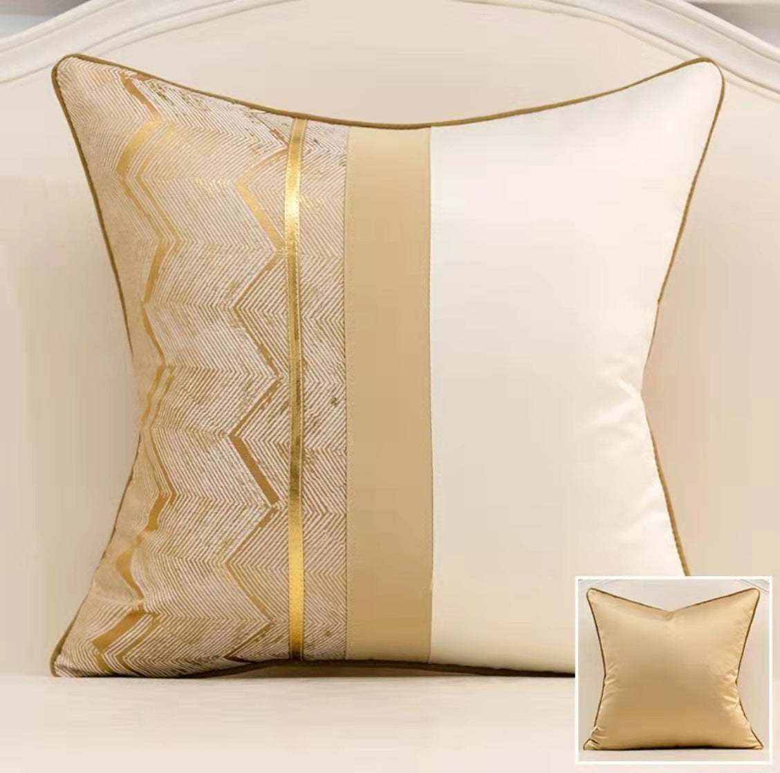 Home Fashion Splicing Stylish Pillow Cover Modern Touch for Decoration
