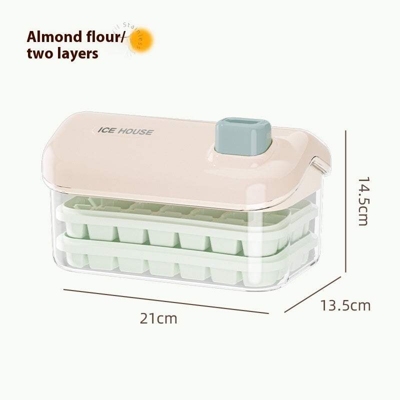 Large Capacity Ice Tray -Safe & easy, Food Grade One-click Press Maker