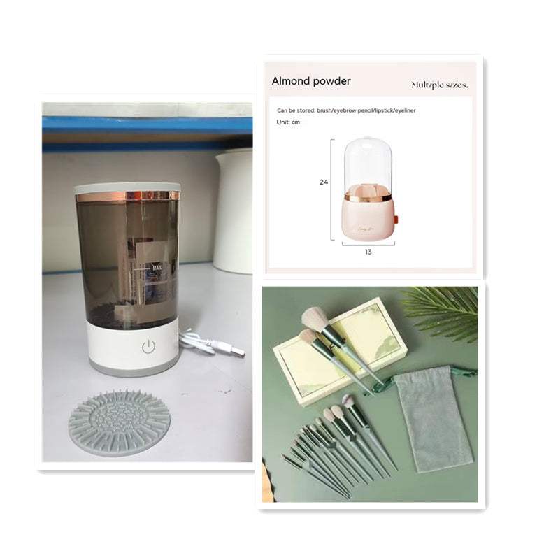 Women Eye Shadow Brush Cleaner - is a Portable Electric Makeup Tool...