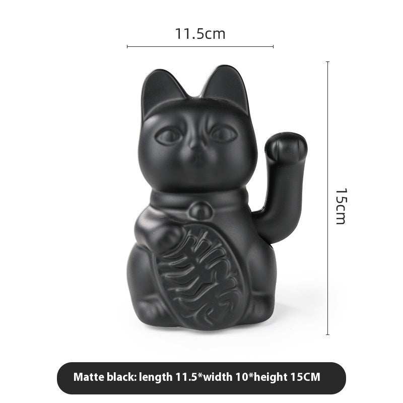Home Living Room Cute Lucky Cat Desktop Decoration Ceramic