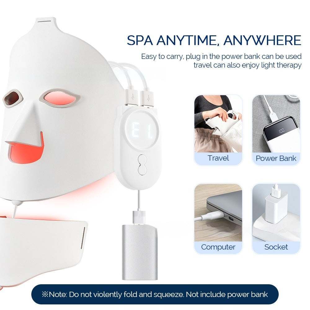 Household Beauty Silicone Mask -7 Colors durable LED Skin Rejuvenation