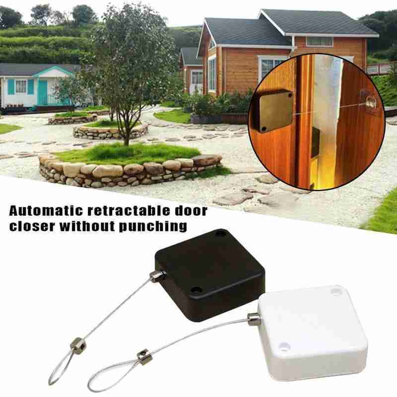 Automatic Door Closer Adjustable & Easy to Install for Home or Office.